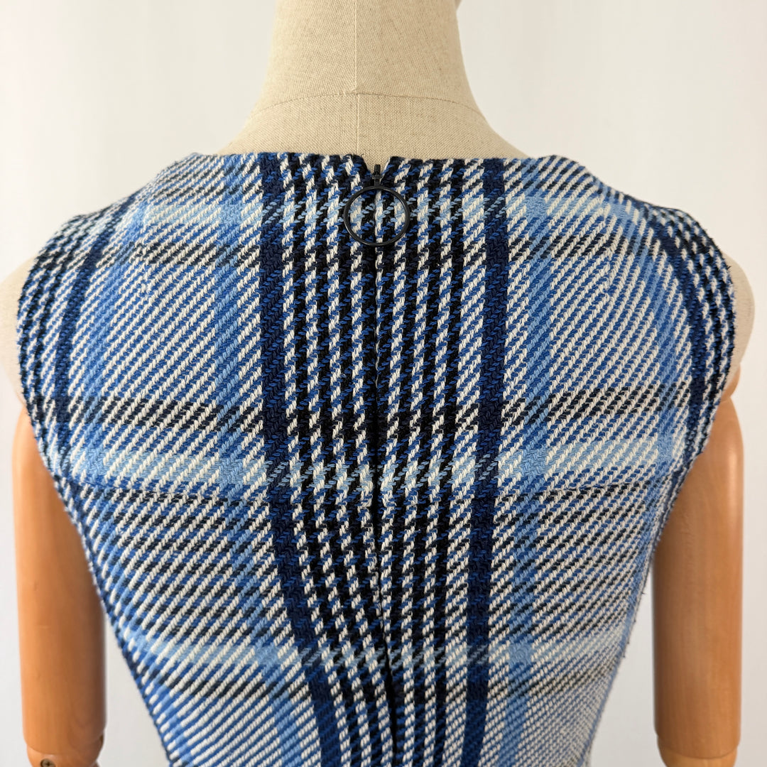 AKRIS Blue Tweed Dress
