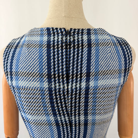 AKRIS Blue Tweed Dress