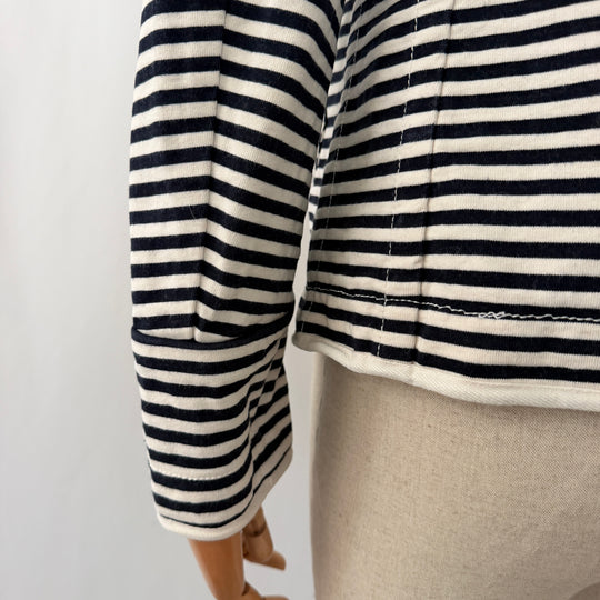 YOSHI KONDO PARIS – Striped Jacket in French Navy Style