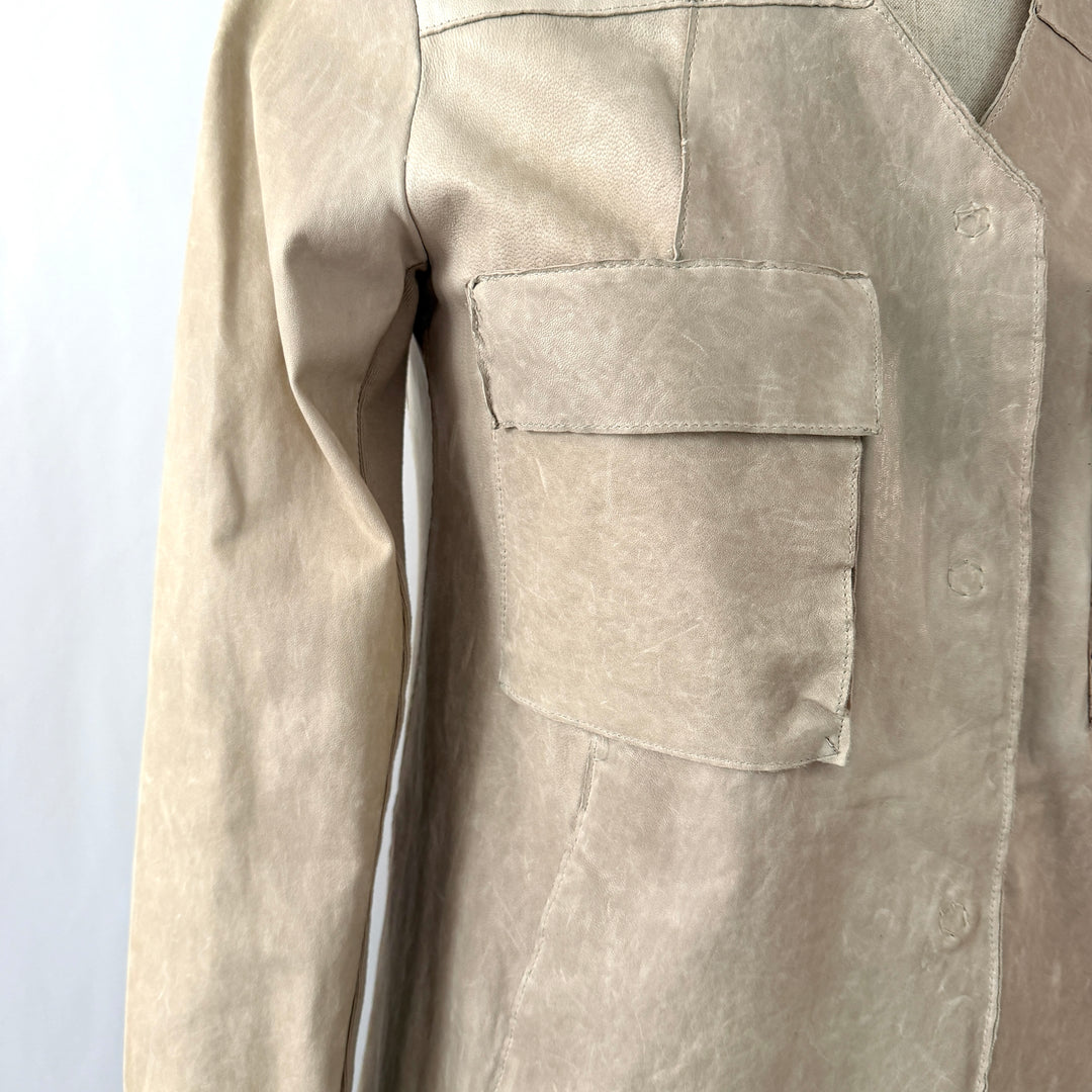 TRANSIT PAR SUCH new beige leather jacket