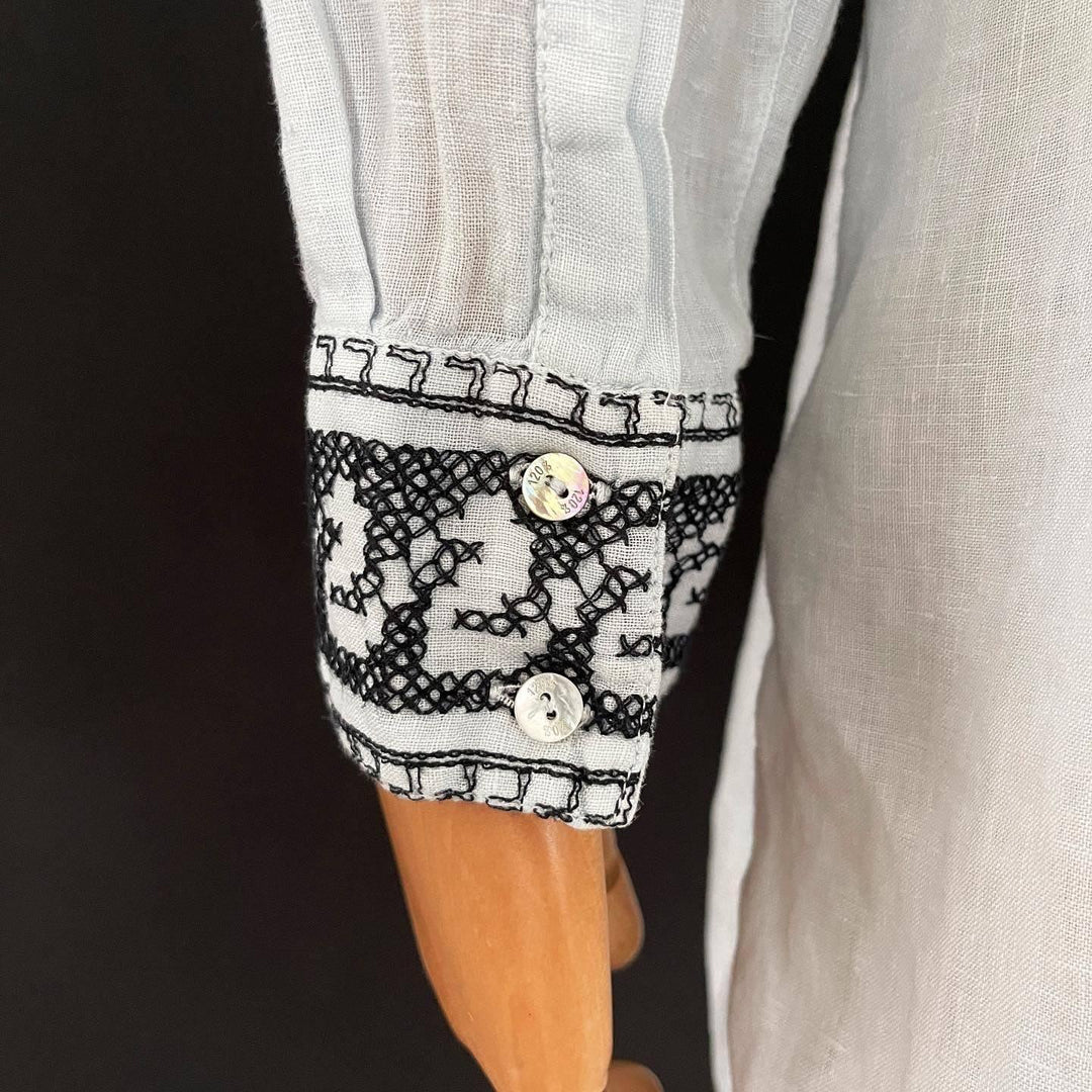 120 LINO - 120 LINO Tunic with Embellishment - AVVIIVVA.COM