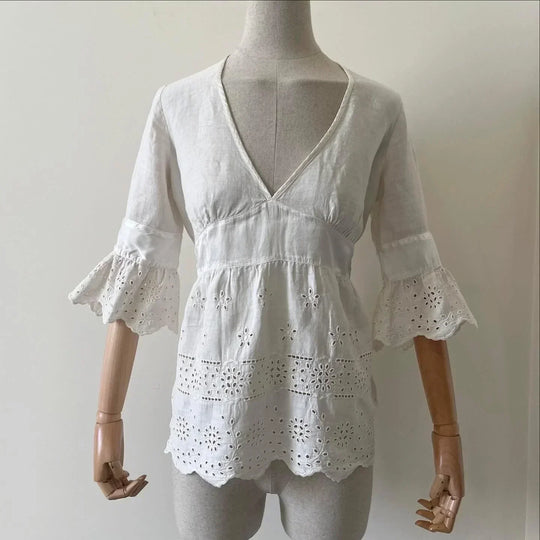 120% LINO - 120% LINO Blouse - AVVIIVVA.COM