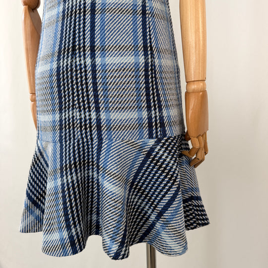 AKRIS Blue Tweed Dress