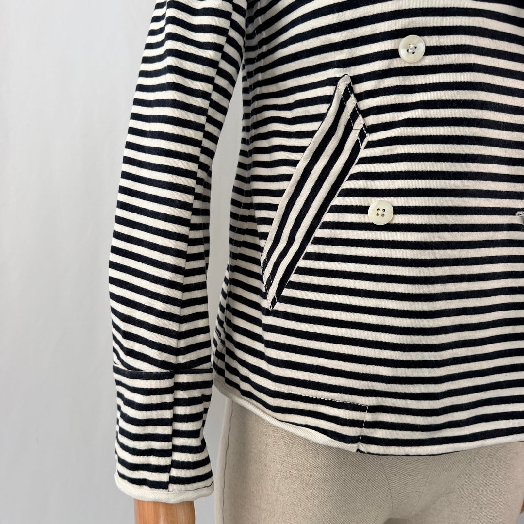 YOSHI KONDO PARIS – Striped Jacket in French Navy Style