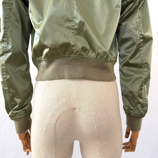 BELSTAFF olive green military-inspired bomber jacket