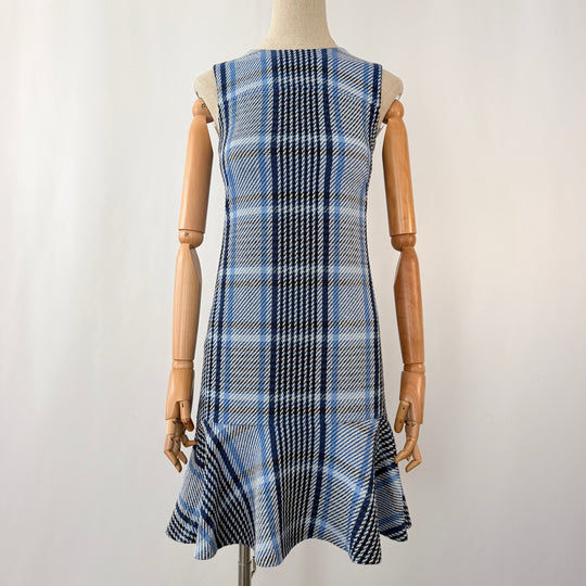 AKRIS Blue Tweed Dress