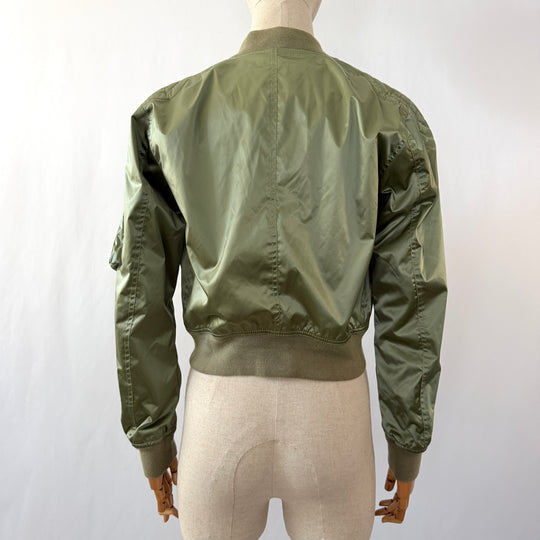 BELSTAFF olive green military-inspired bomber jacket