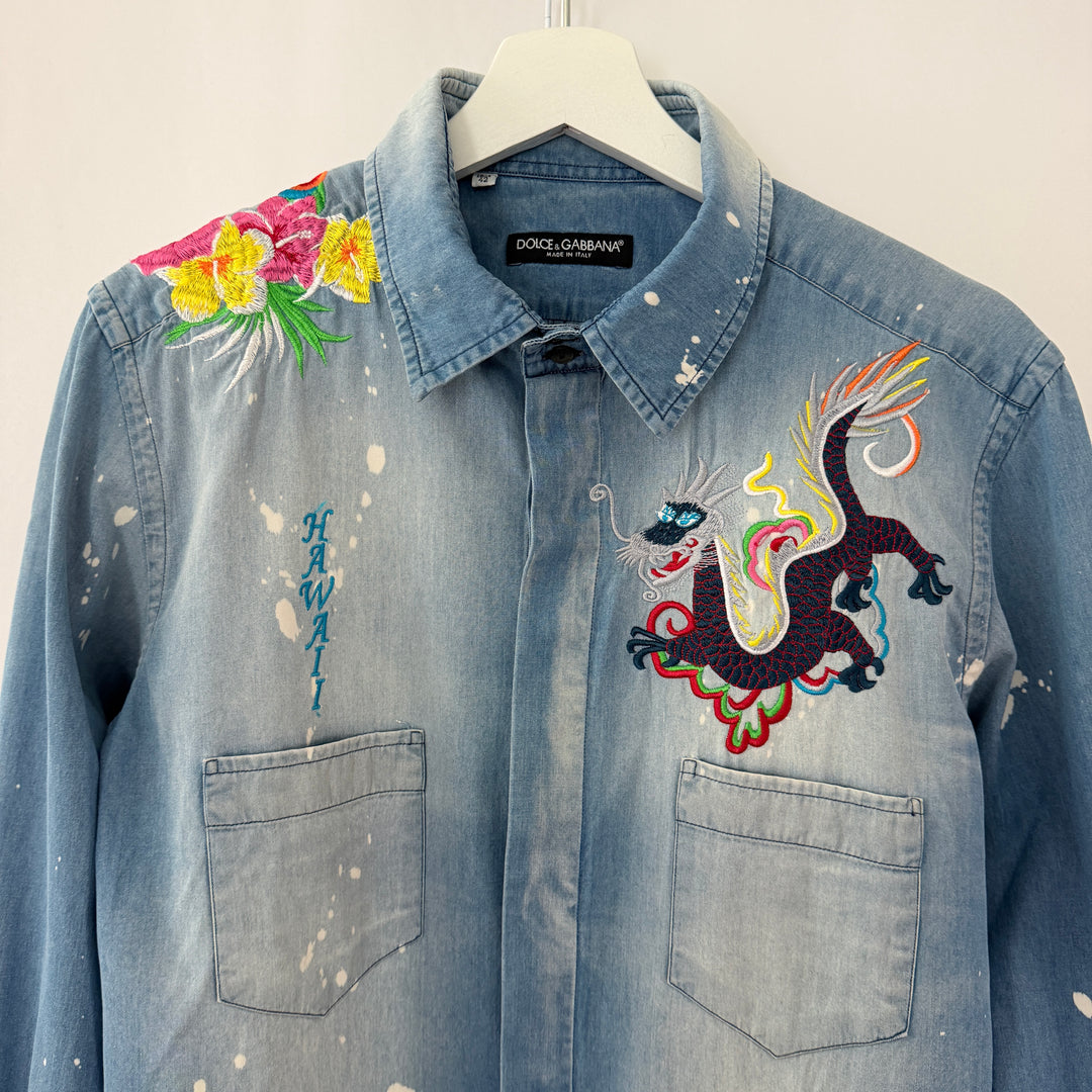 Rare DOLCE &amp; GABBANA archival denim shirt from the early 2000