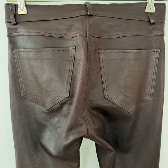 VENTCOUVERT Agnès Stretch Lambskin Leather Trousers
