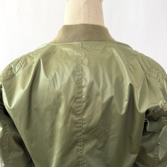 BELSTAFF olive green military-inspired bomber jacket