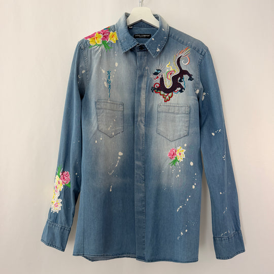 Rare DOLCE &amp; GABBANA archival denim shirt from the early 2000