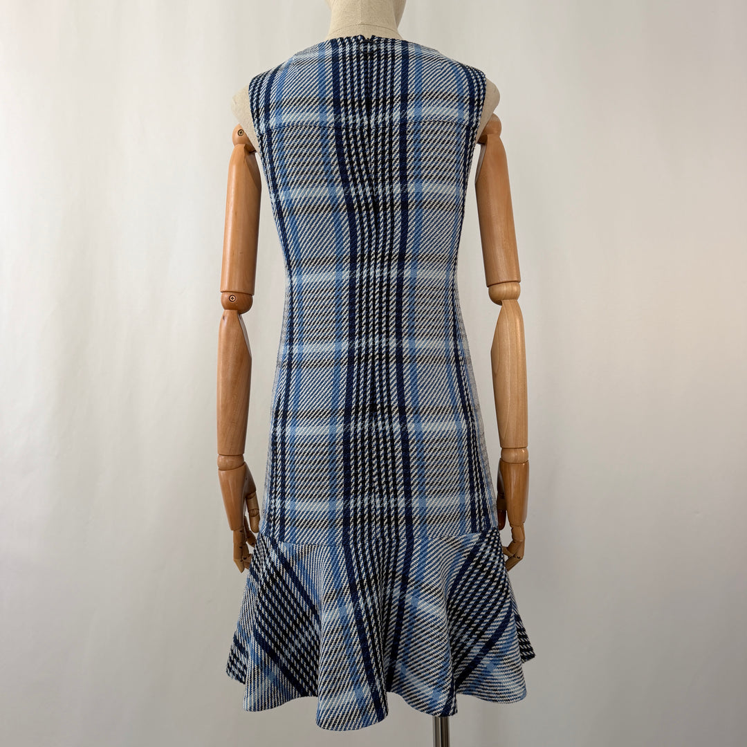 AKRIS Blue Tweed Dress