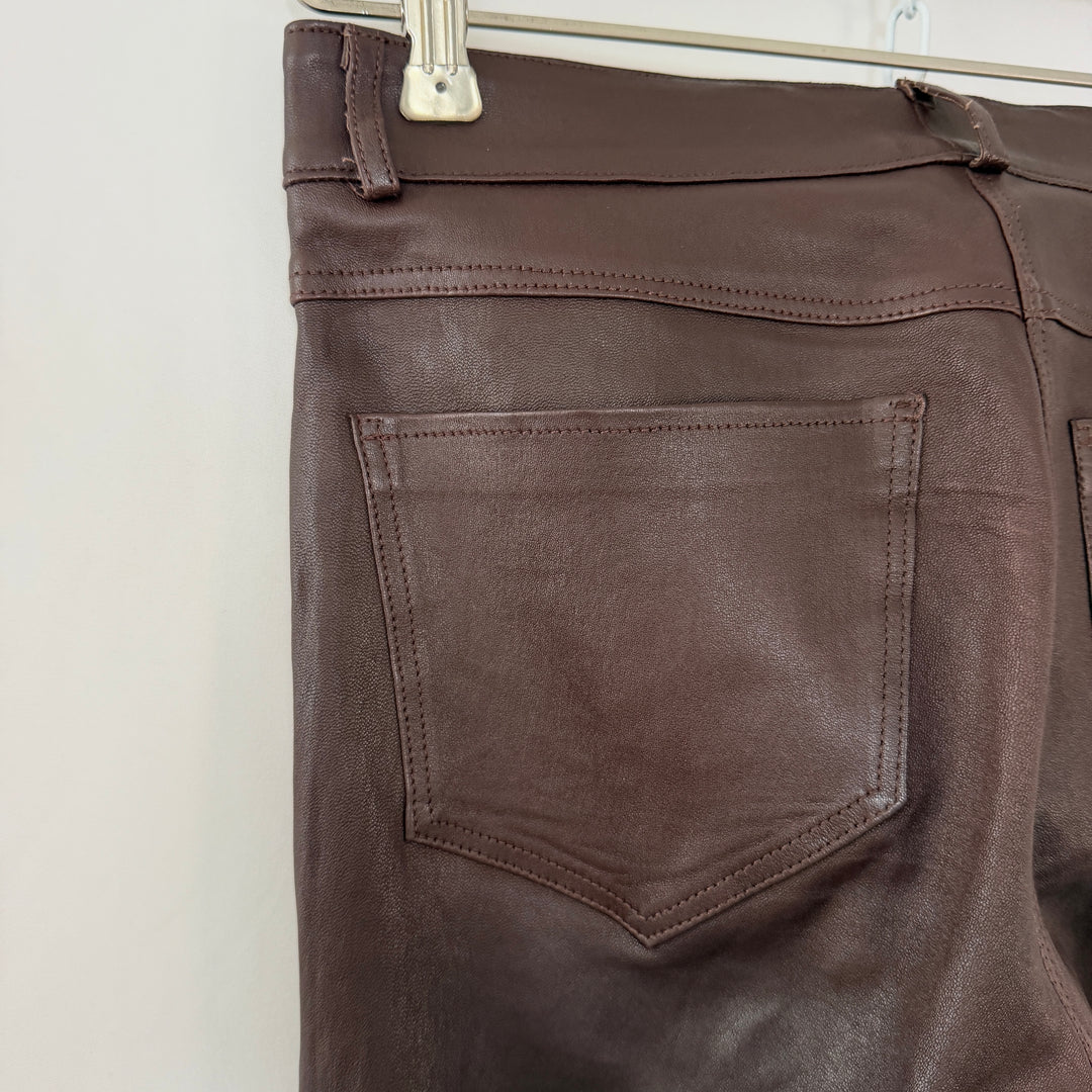 VENTCOUVERT Agnès Stretch Lambskin Leather Trousers