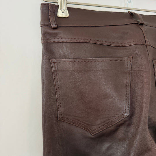 VENTCOUVERT Agnès Stretch Lambskin Leather Trousers