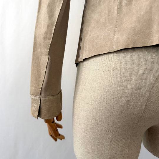 TRANSIT PAR SUCH new beige leather jacket