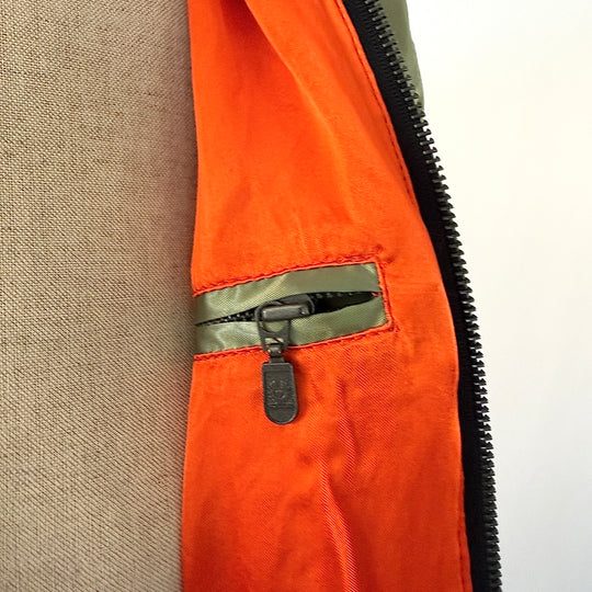 BELSTAFF olive green military-inspired bomber jacket