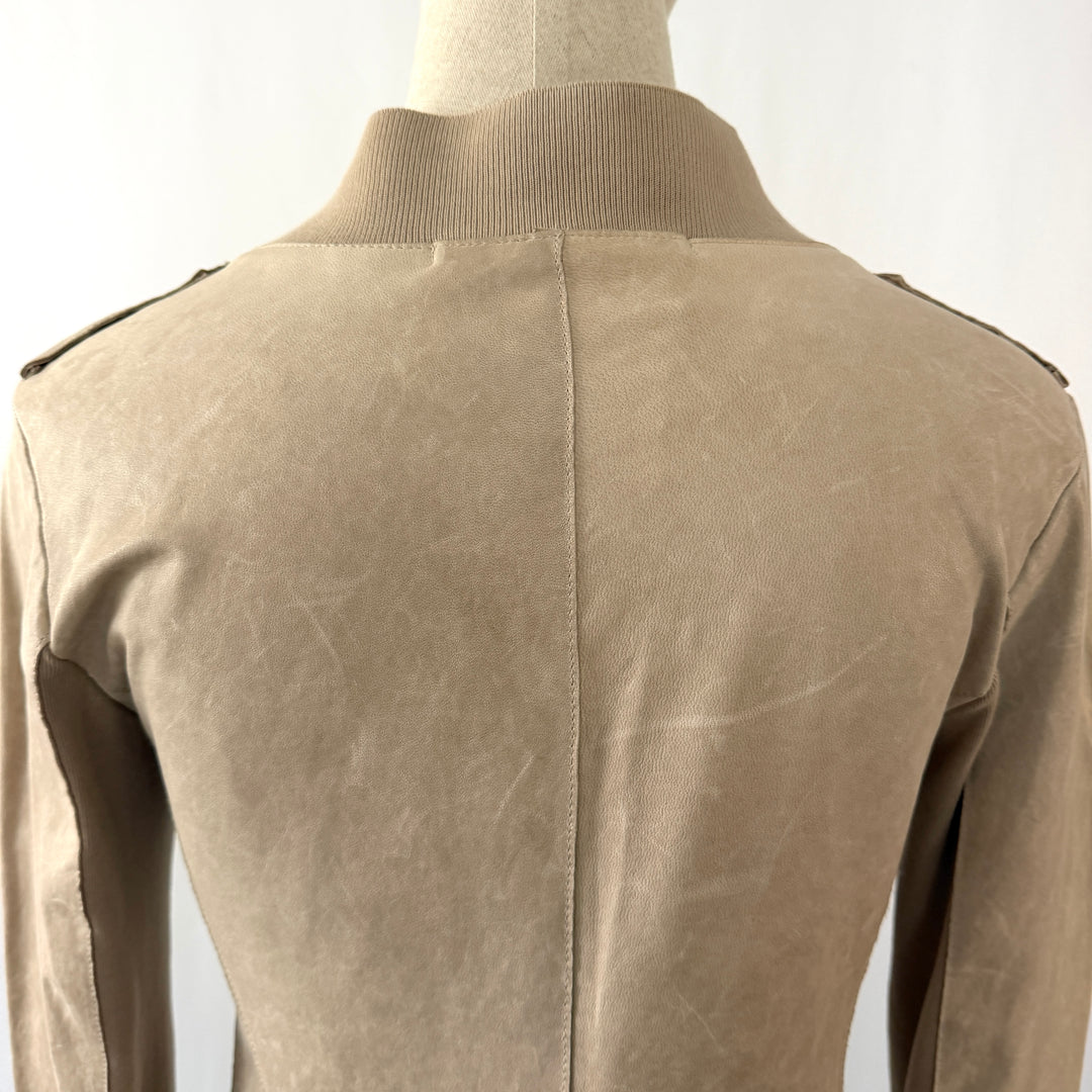 TRANSIT PAR SUCH new beige leather jacket