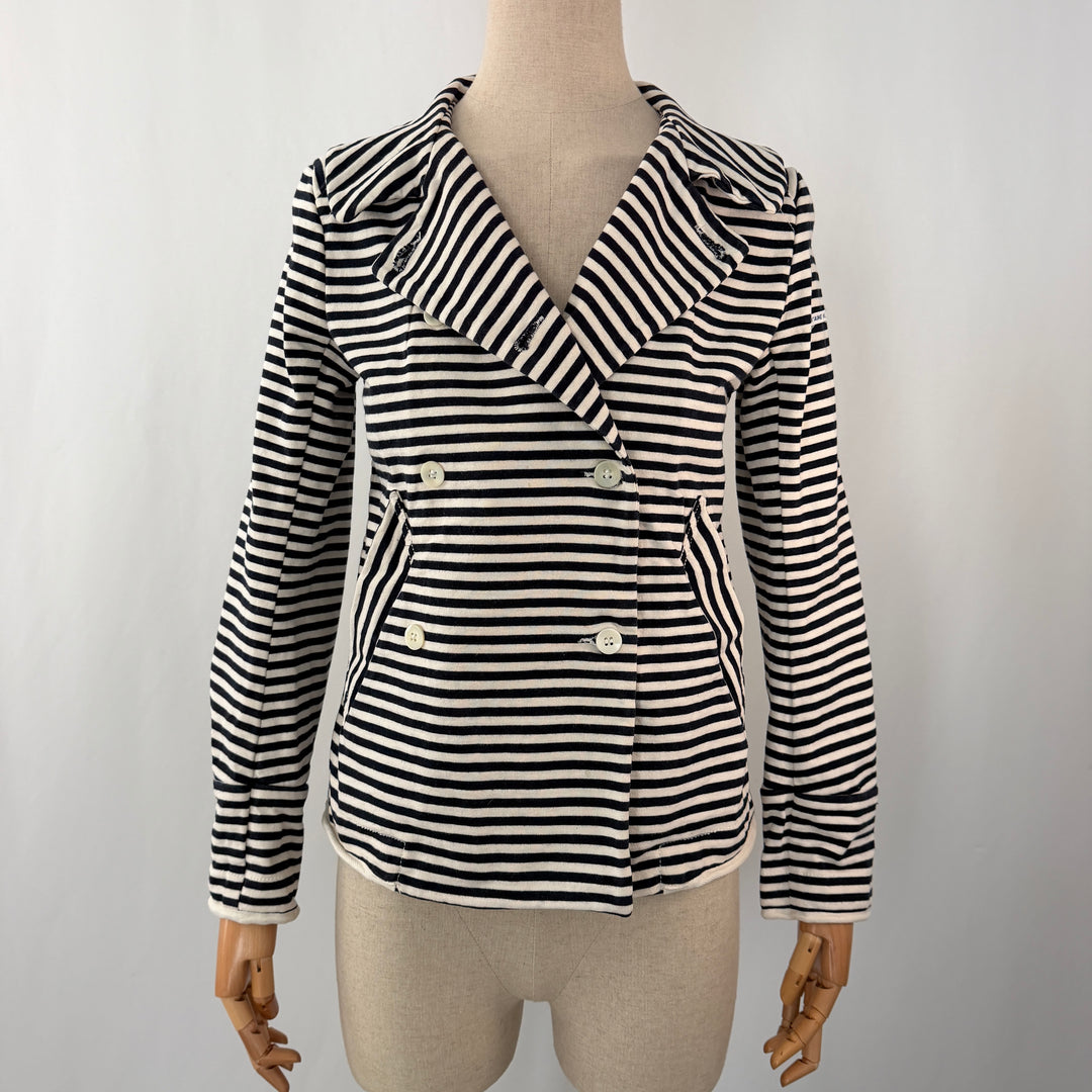 YOSHI KONDO PARIS – Striped Jacket in French Navy Style