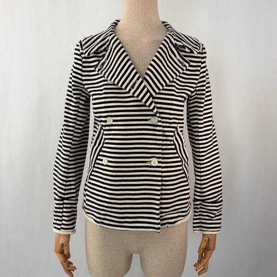 YOSHI KONDO PARIS – Striped Jacket in French Navy Style