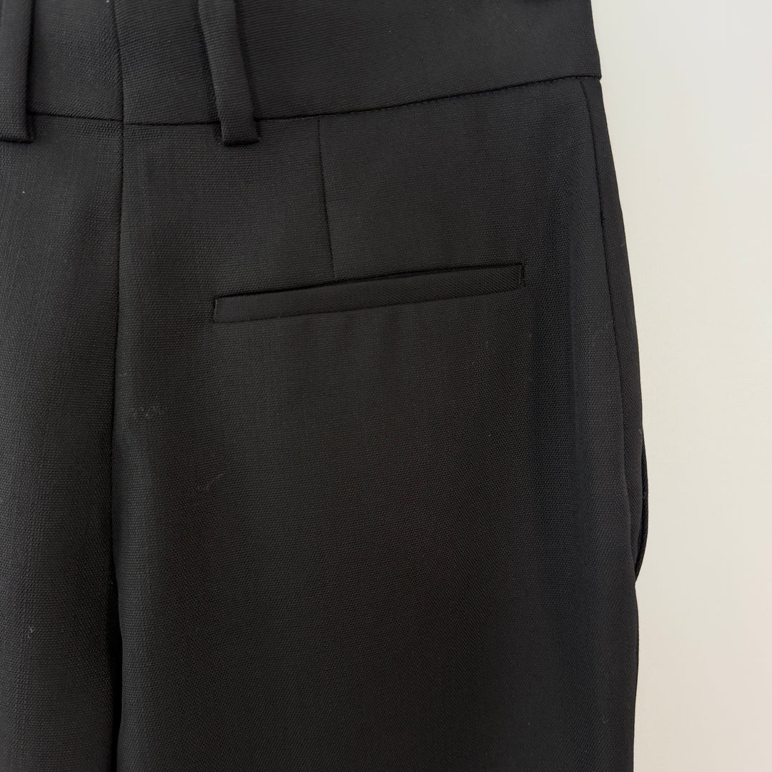 HAIDER ACKERMANN Black Wool Trousers with Gold Embroidery