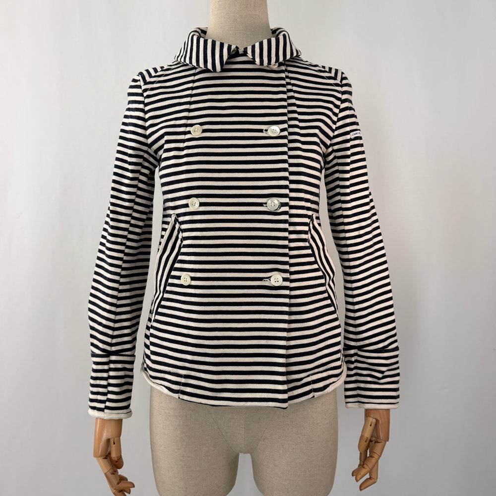 YOSHI KONDO PARIS – Striped Jacket in French Navy Style
