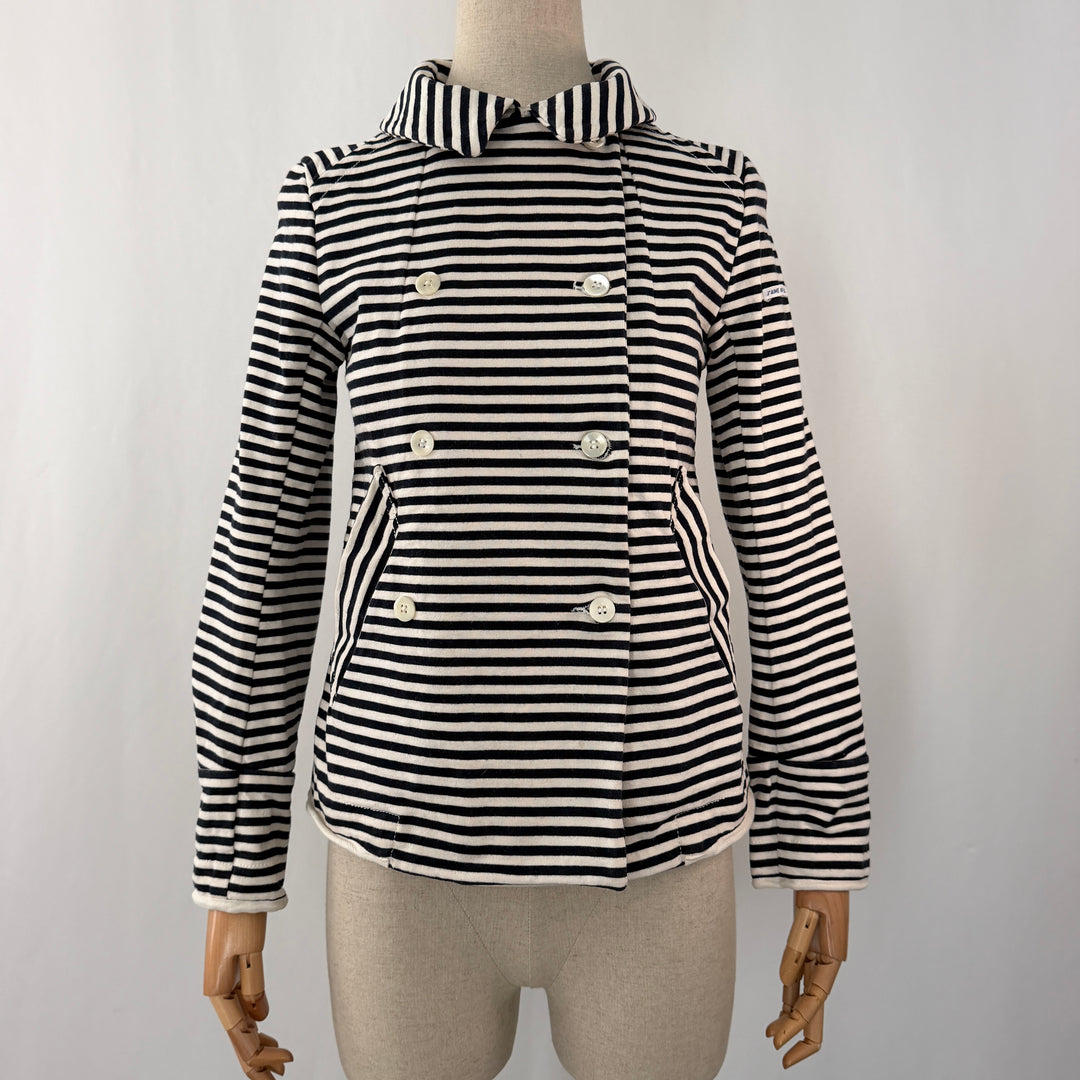 YOSHI KONDO PARIS – Striped Jacket in French Navy Style