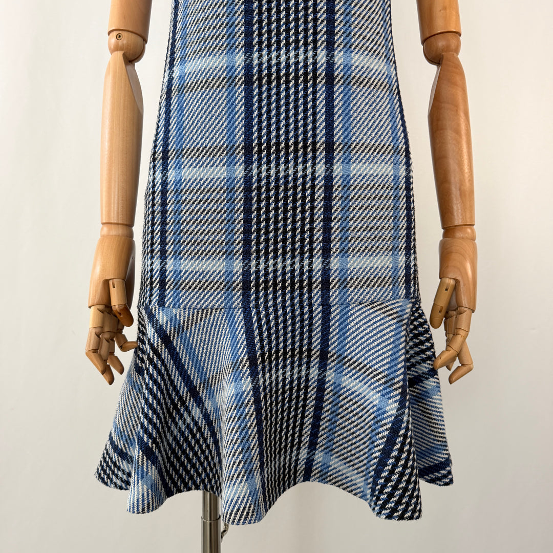 AKRIS Blue Tweed Dress