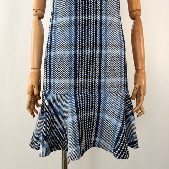 AKRIS Blue Tweed Dress
