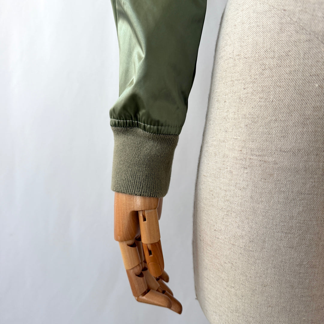 BELSTAFF olive green military-inspired bomber jacket