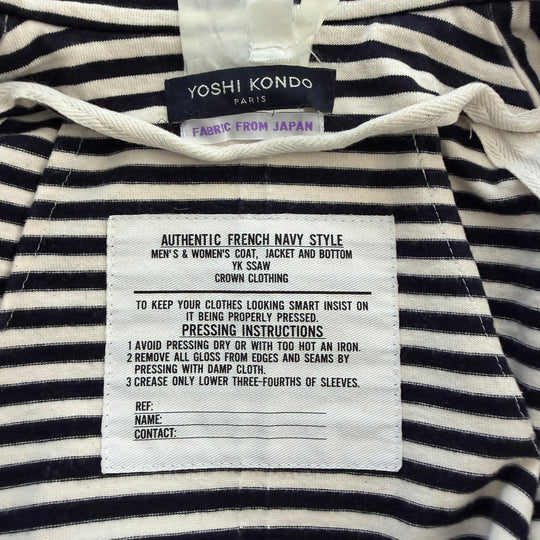 YOSHI KONDO PARIS – Striped Jacket in French Navy Style