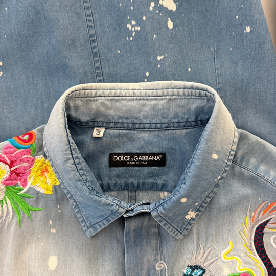 Rare DOLCE &amp; GABBANA archival denim shirt from the early 2000