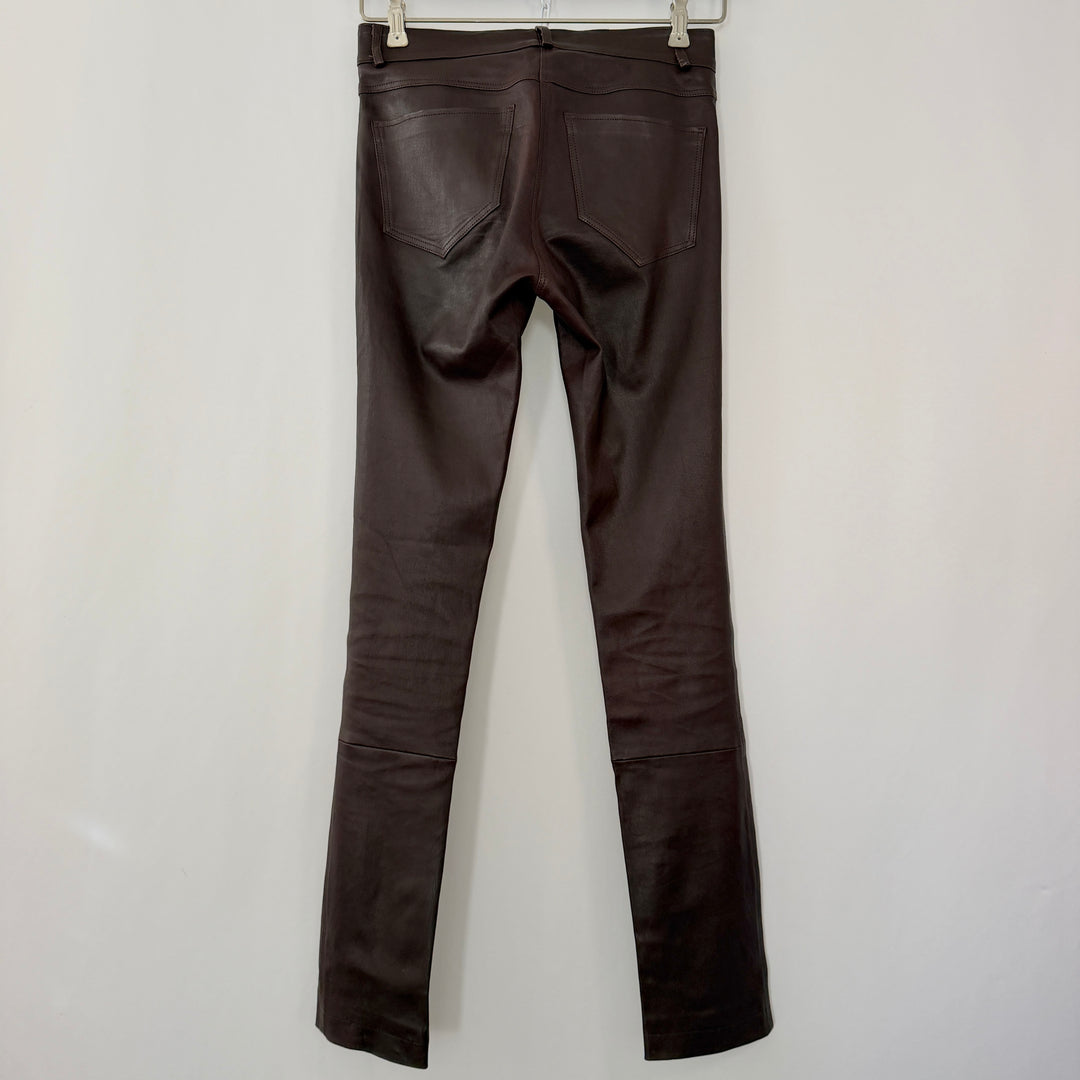 VENTCOUVERT Agnès Stretch Lambskin Leather Trousers
