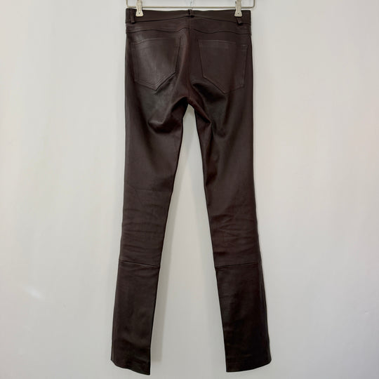 VENTCOUVERT Agnès Stretch Lambskin Leather Trousers