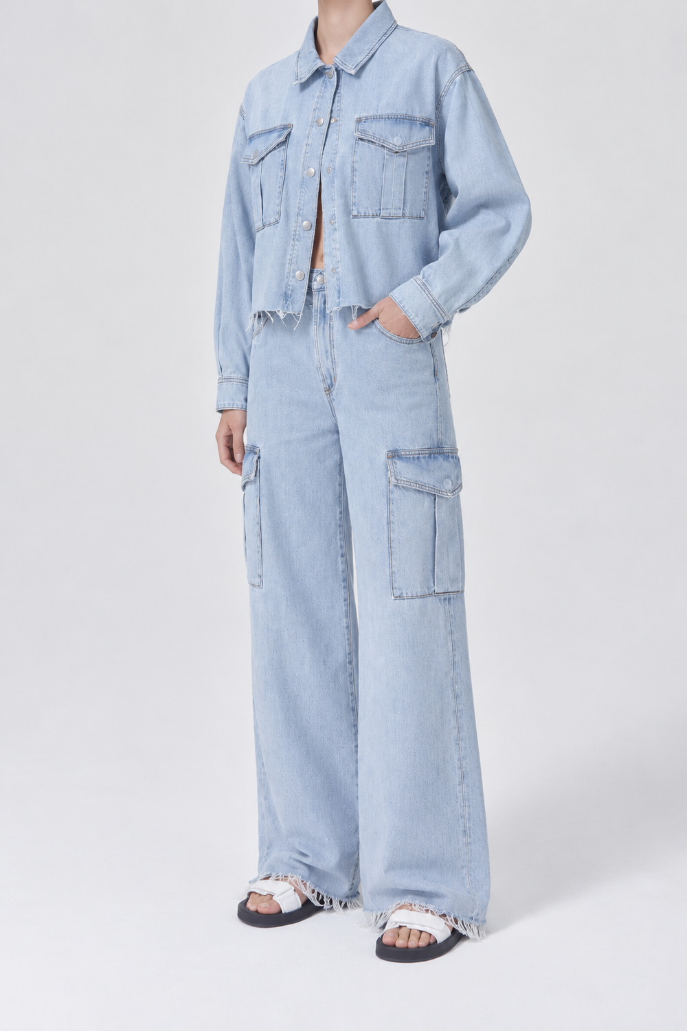 AGOLDE Minka Cargo Wide-Leg Jeans