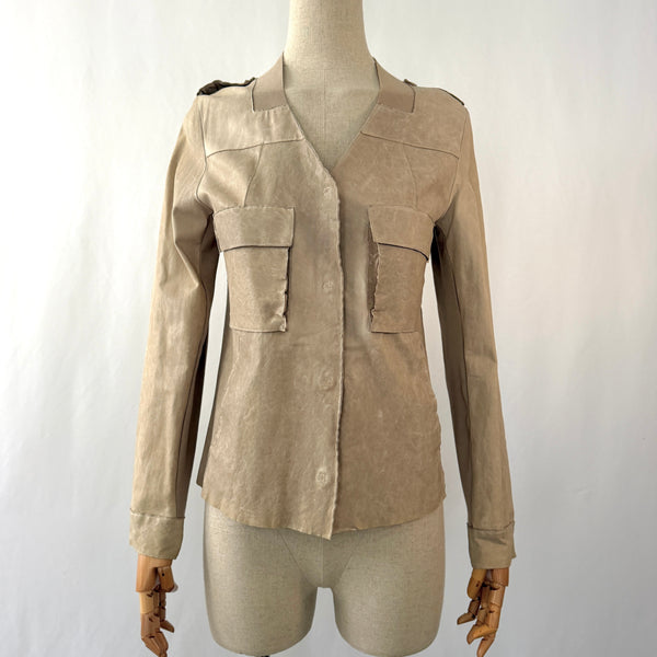 TRANSIT PAR SUCH new beige leather jacket