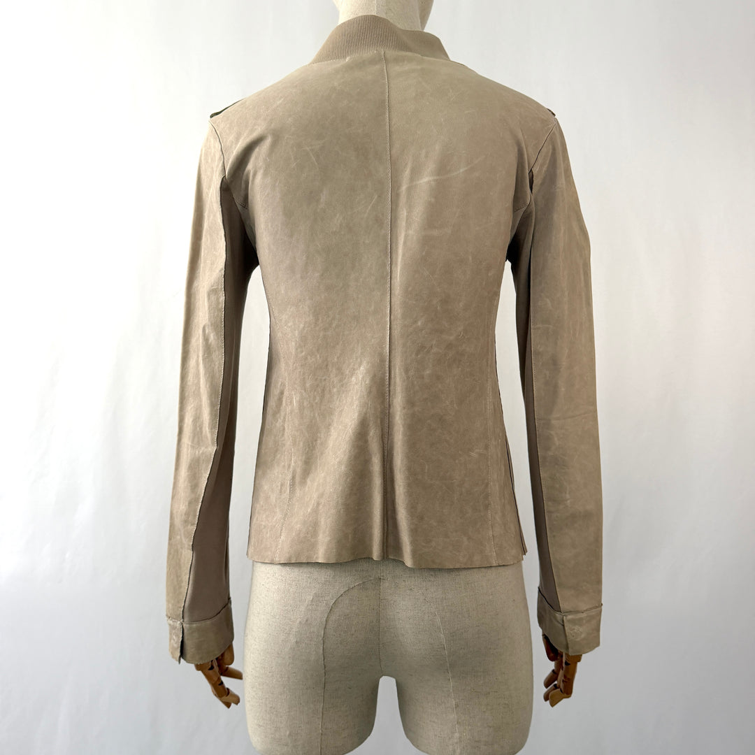 TRANSIT PAR SUCH new beige leather jacket