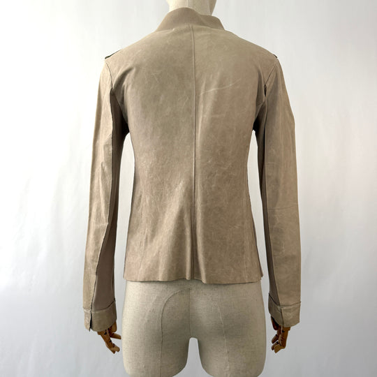 TRANSIT PAR SUCH new beige leather jacket
