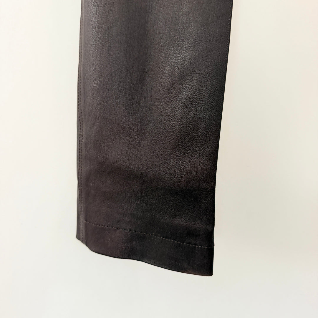 VENTCOUVERT Agnès Stretch Lambskin Leather Trousers