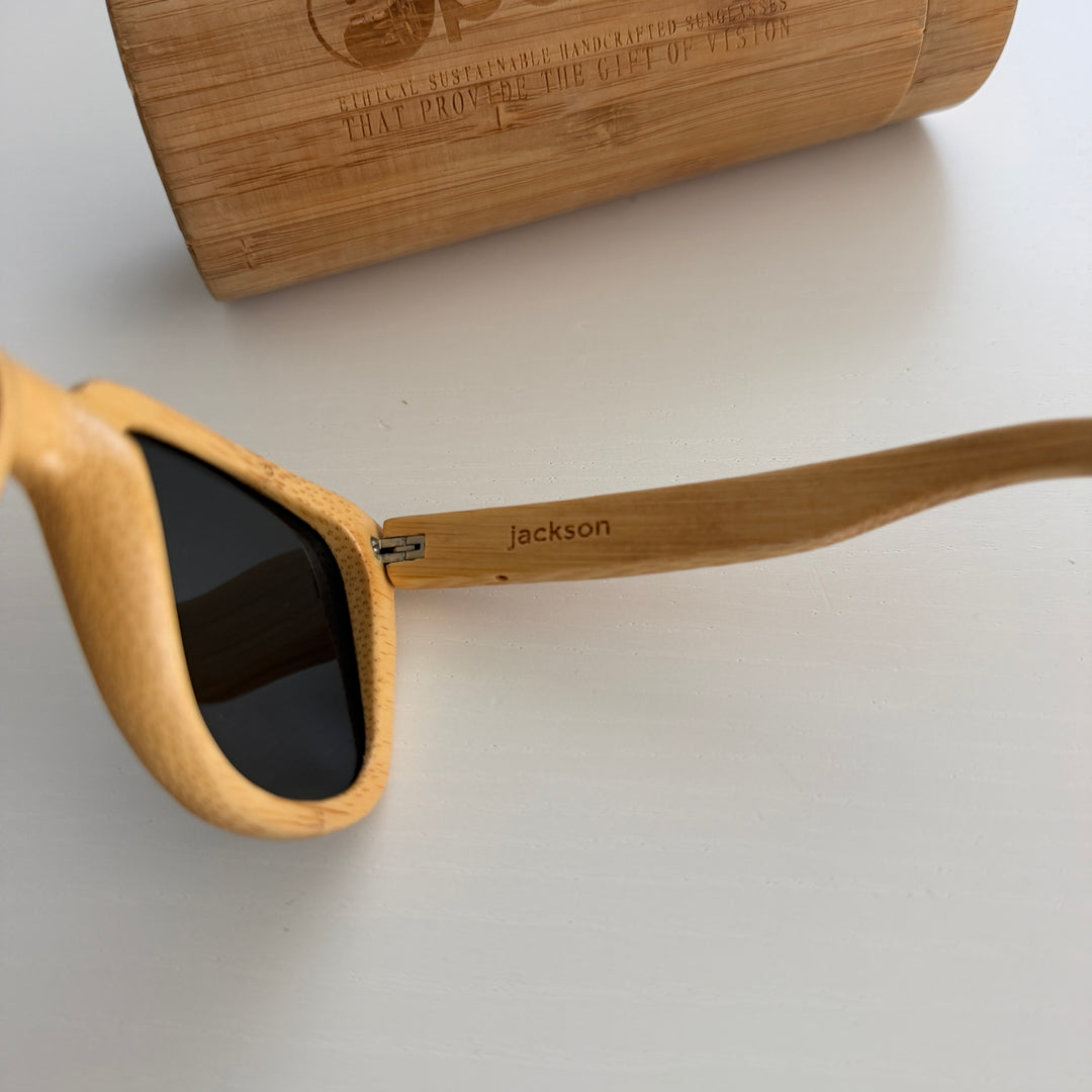 PANDA – Jackson Natural Bamboo Sunglasses | Unisex