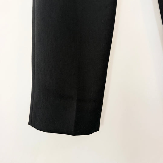 HAIDER ACKERMANN Black Wool Trousers with Gold Embroidery