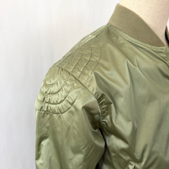 BELSTAFF olive green military-inspired bomber jacket