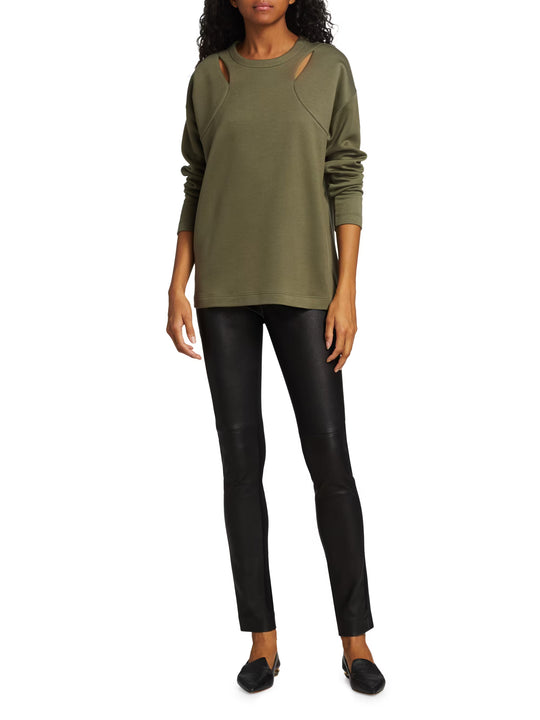 AKRIS New FRIA Leather Pants