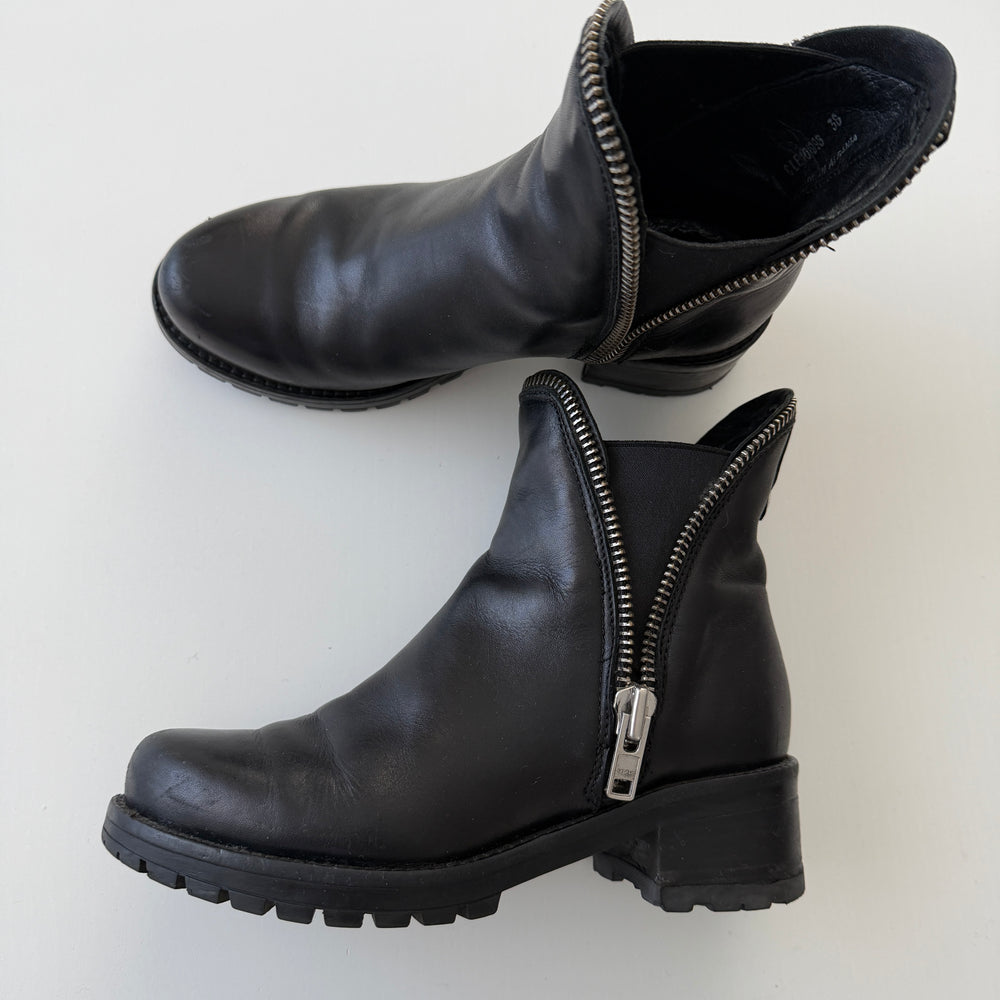 CULT Black Leather Boots