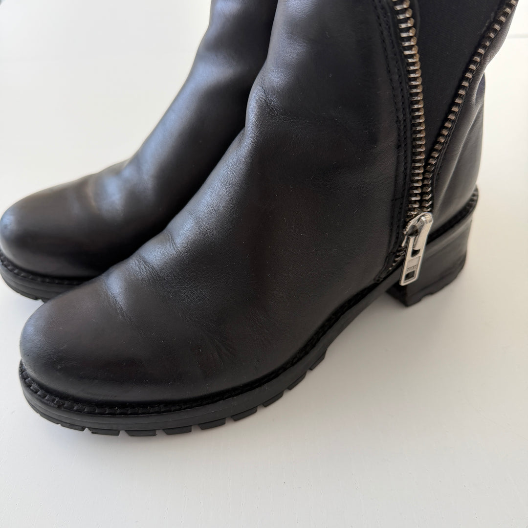 CULT Black Leather Boots