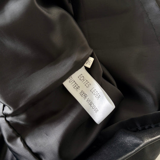 Handmade Black Leather Dress