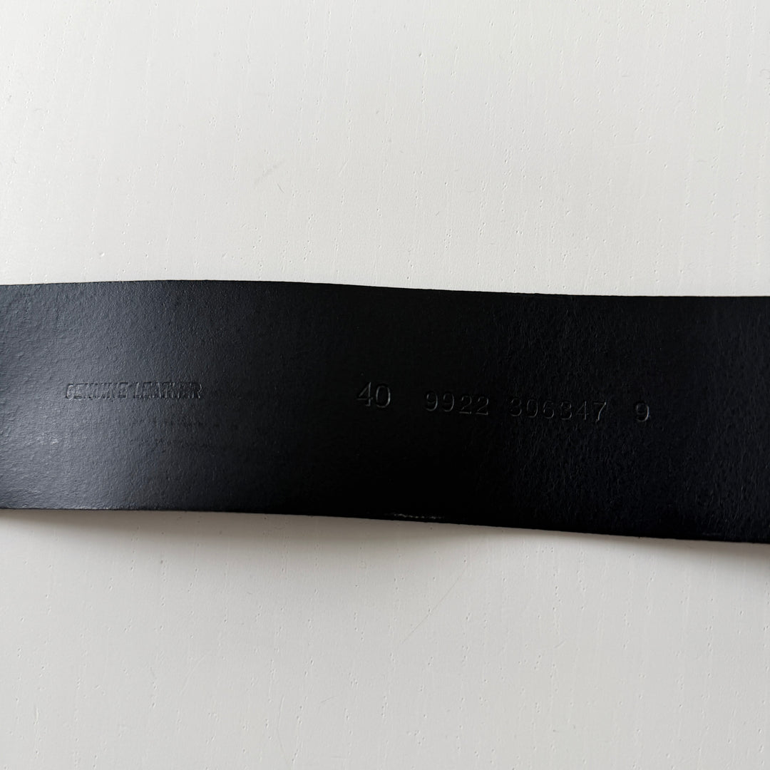 AKRIS Black Leather Belt