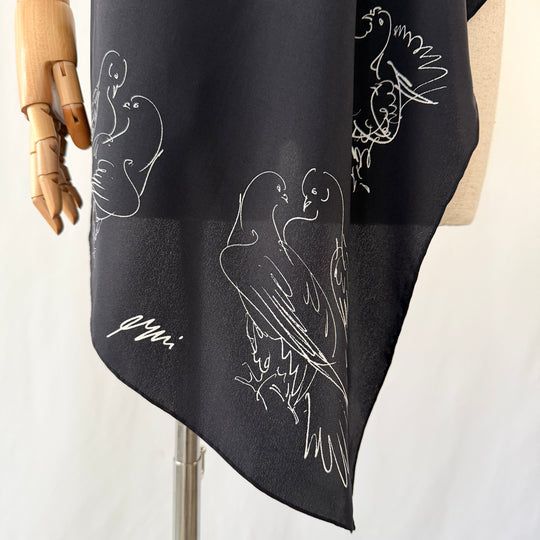 PATRICK STOFFEL Vintage Silk Scarf
