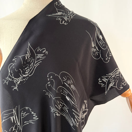 PATRICK STOFFEL Vintage Silk Scarf