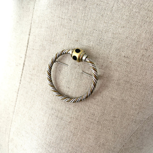 ORQUIDEA Mexico Vintage Sterling Silver Brooch