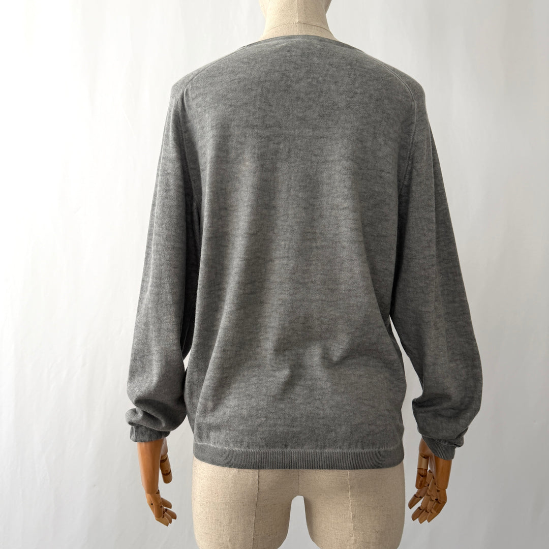 ALLUDE Cotton & Cashmere Pullover
